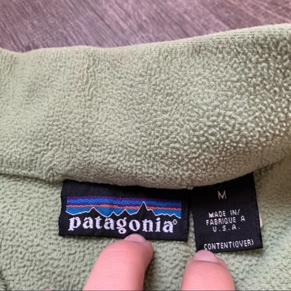 Patagonia Green Quarter Zip Up Size Small - Picture 3 of 11